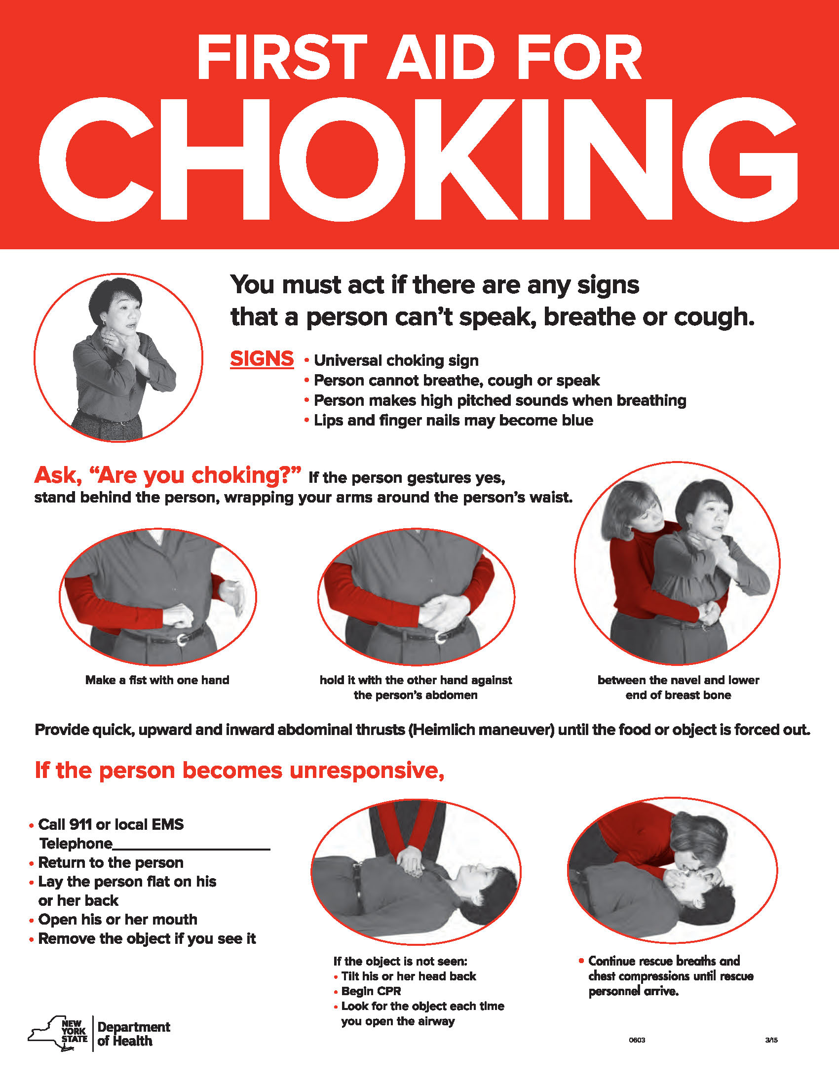Choking Poster English